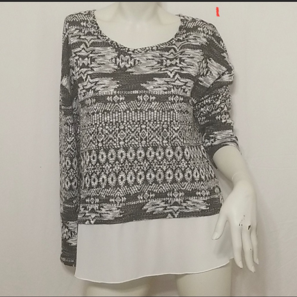 Kiara - Women's Knit Fair Isle Layered Sweater